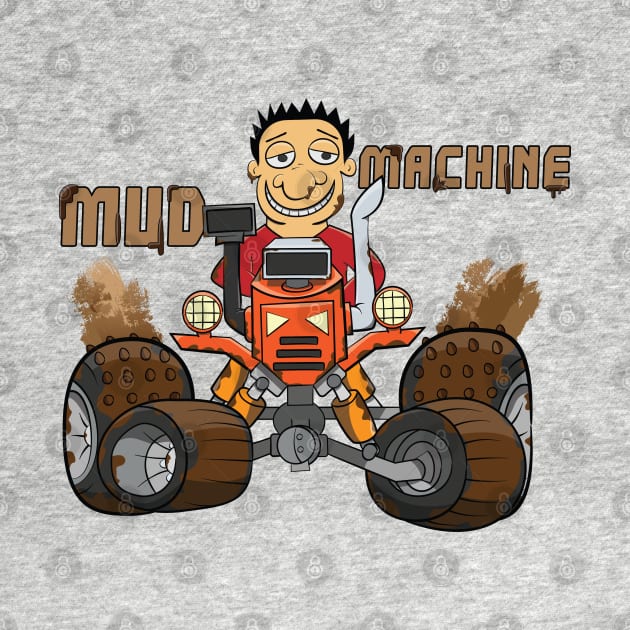 Red Mud Machine 4x4 Offroad Truck Tractor by Dad n Son Designs